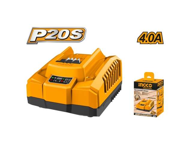 CARGADOR RAPIDO 20VOLT 4 AMP INGCO FCLI20411
