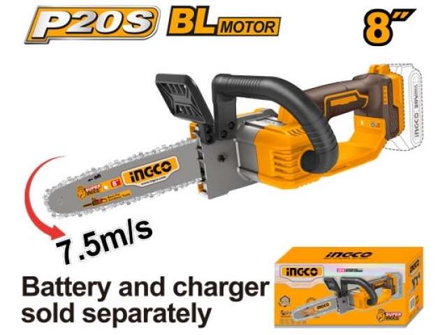 MINI MOTOSIERRA A BATERIA 20V 8" S BAT S CARG INGCO CGSLI2085
