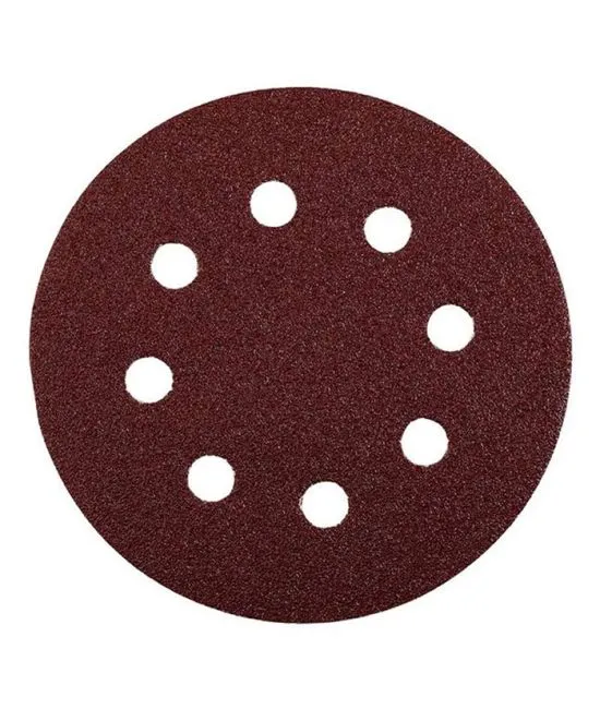 Set lijas 5" 125mm para lijadora roto orbital 10 unidades Grano 240