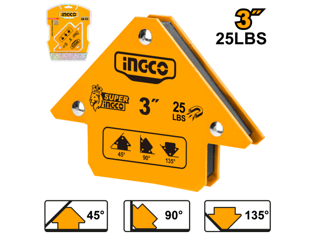 ESCUADRA MAGNETICA 3" 25 LBS AMWH25031