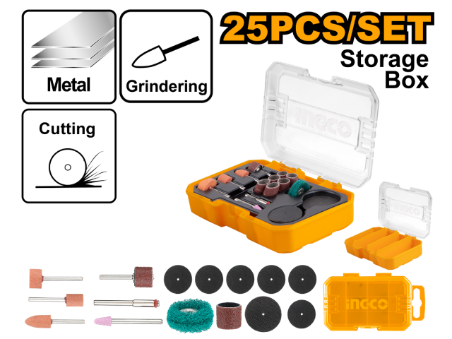 SET 25PCS ACCESORIO MINI TORNO