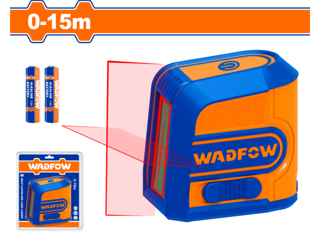 NIVEL LASER AUTONIVELANTE 0-15M ROJO WADFOW WLE1M03