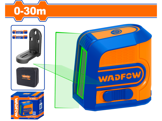 NIVEL LASER AUTONIVELANTE VERDE 0-30MT MAGNETICO WADFOW WLE2M03