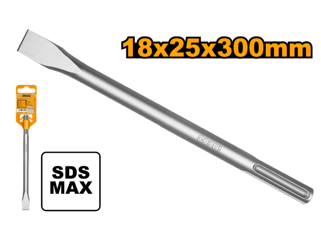 CORTA FIERRO CINCEL SDS MAX 25 X 300 MM INGCO DBC0222801