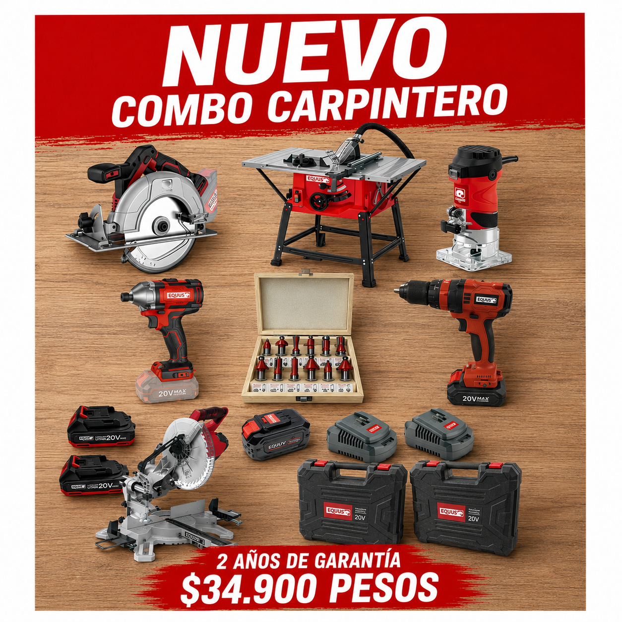NUEVO COMBO CARPINTERO
