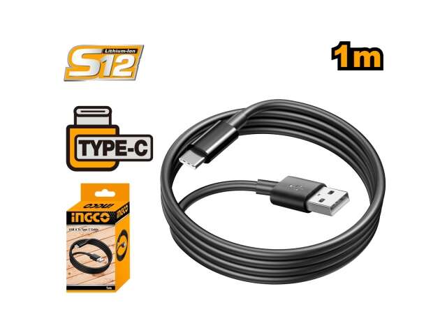 CABLE USB A A TIPO C 1M 3A INGCO IUCC01