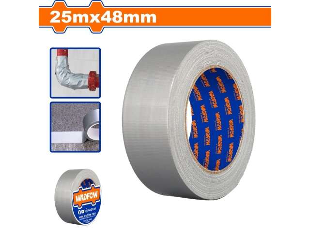 CINTA PATO 25M X 48MM GRIS WADFOW WVT2H12