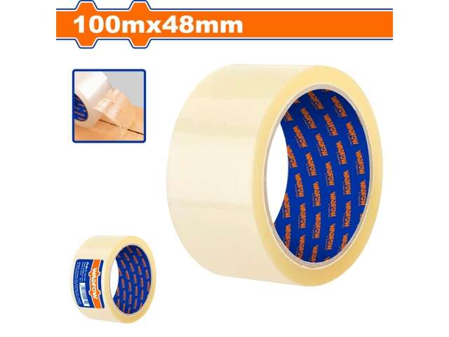 CINTA TRANSPARENTE 100M X 48MM WADFOW WPN1H10