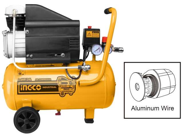 COMPRESOR DE AIRE 24LT 2HP INGCO AC20248