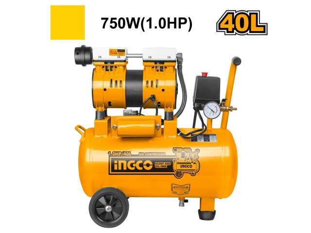 COMPRESOR DE AIRE 40LT (LIBRE DE ACEITE) INGCO ACS175406