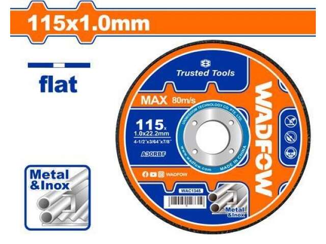 DISCO CORTE 4 1/2" X 1.0MM WADFOW
