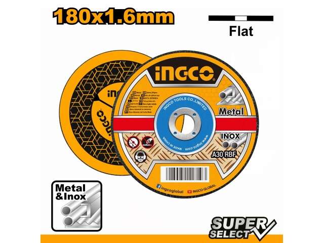 DISCO CORTE METAL 7" X 1.6MM  INGCO MCD161801
