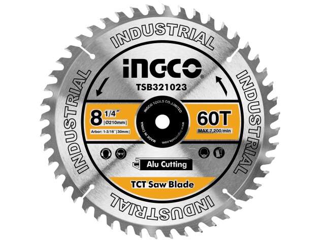 DISCO P ALUMINIO INGLETADORA 8 1/4" INGCO 60 DIENTES TSB321023 P BMS14002