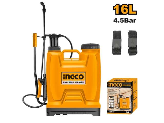 FUMIGADOR PULVERIZADOR MOCHILA 16LT 4.5BAR INGCO HSPP41602 PROFESIONAL