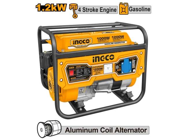 GENERADOR GASOLINA 1.2KW INGCO GE15005