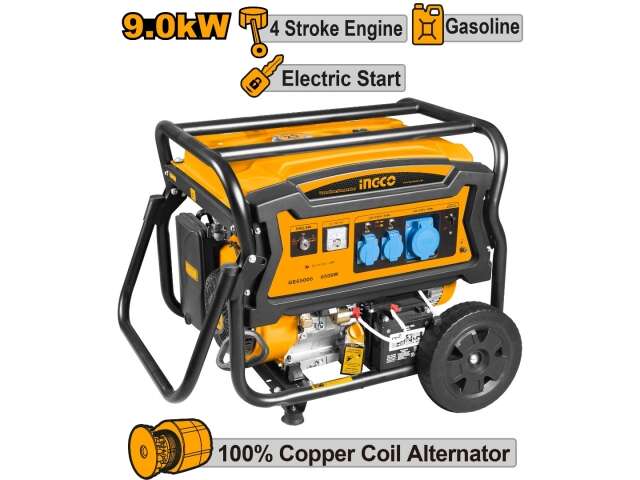 GENERADOR NAFTA 9.0 KW ARRANCA ELECTRICO/MANUAL INGCO GE90006