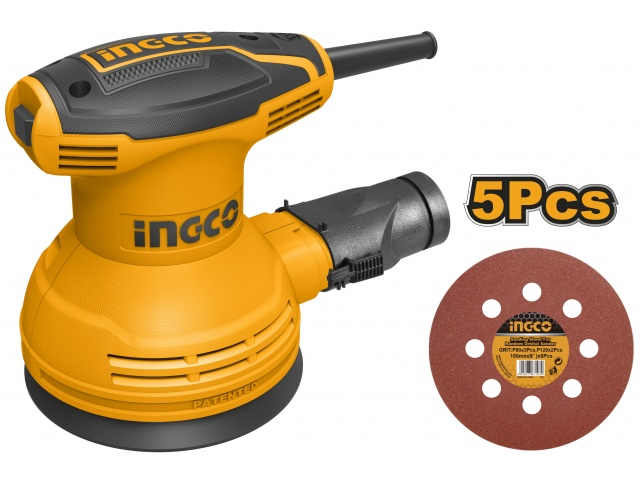 LIJADORA ROTO ORBITAL INDUSTRIAL 5" 320W  INGCO RS3208 + 5 LIJAS