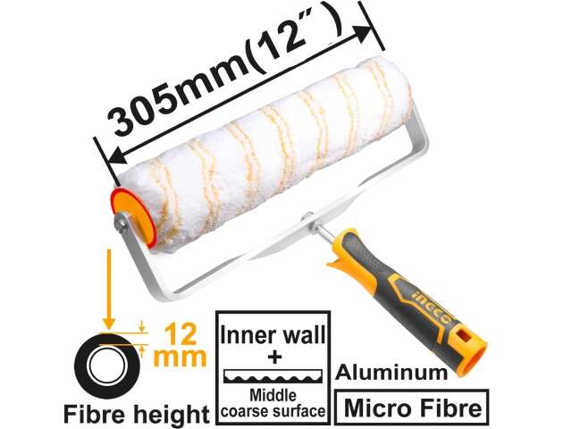 RODILLO 305MM 12" MICRO FIBRA INGCO HRHT093051