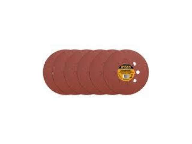 SET 6 LIJAS DISCO VELCRO Ø 225MM LIJADORA DE YESO INGCO GRANO
