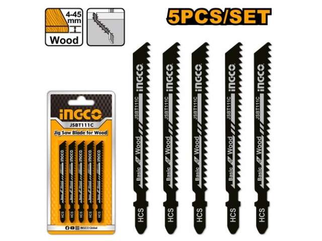 SET X5 HOJAS SIERRA CALADORA P MADERA INGCO JSBT111C