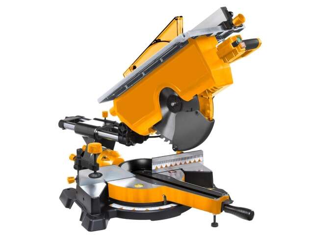 SIERRA 2 EN 1 INGLETADORA DESLIZANTE Y CIRCULAR DE MESA 12'' INGCO MT2S18002 GUIA LASER