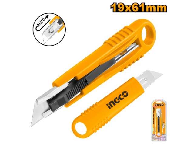 TRINCHETA RETRACTIL 140MM X 19MM INGCO HRSUK19