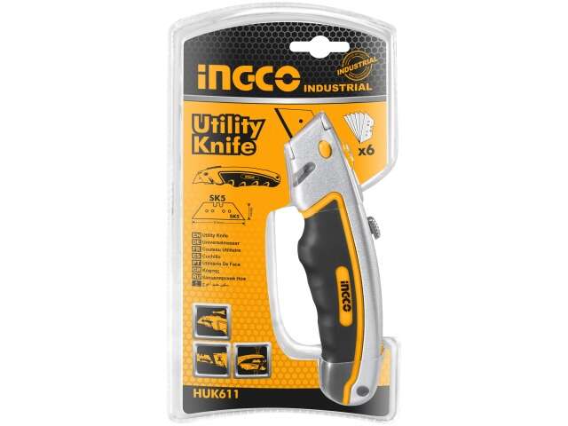TRINCHETA SK5 C/ 6 HOJAS INGCO HUK611